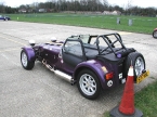 Caterham cars - Super 7. Weather gear in place