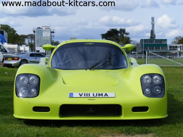 Ultima Sports Ltd - GTR. Front on view of Ultima