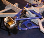 Close up of front suspension