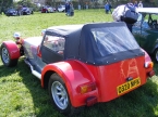 Rear view with hood up