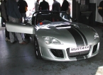 Murtaya Sports Cars Limited - Murtaya Roadster. Murtaya in pit garage